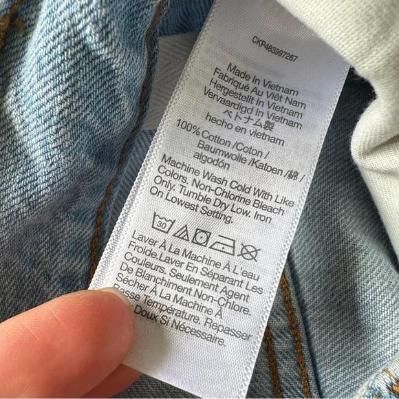 Madewell ‘90s Straight Crop Jeans Fitzgerald Wash Sz 25 - Picture 12 of 16